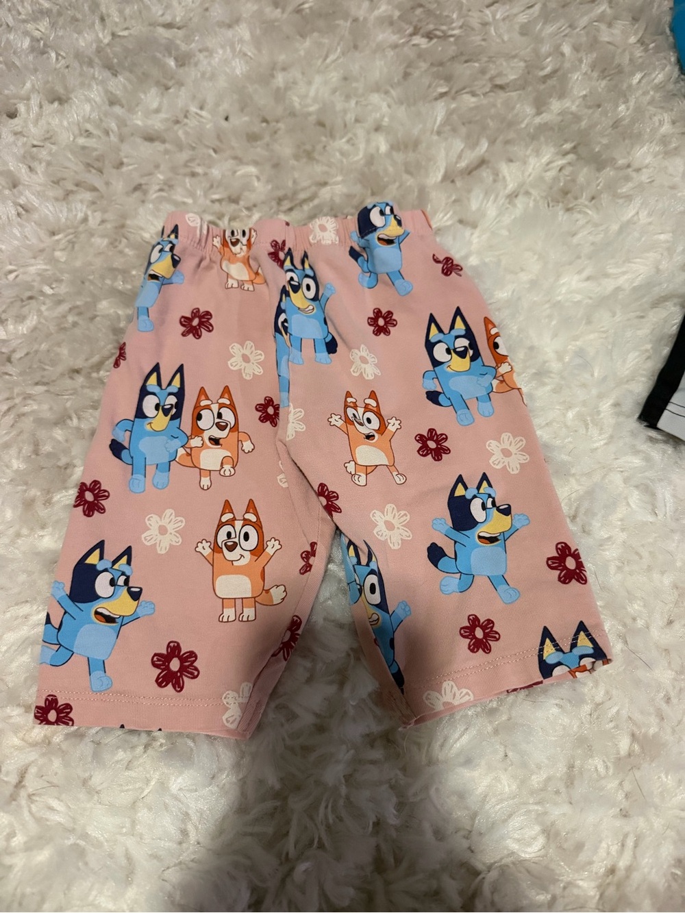 Pink Bluey Print Kids Leggings 5-6 Yrs